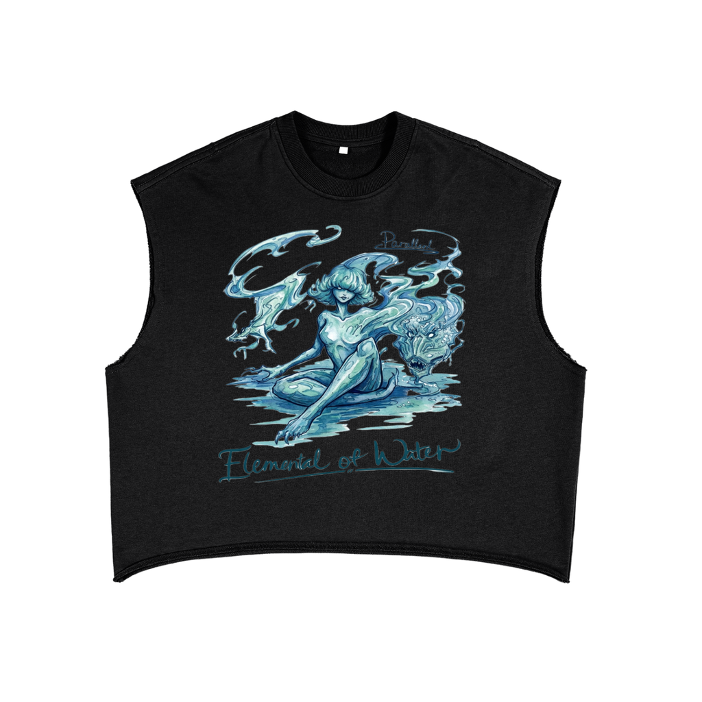 ELEMENTAL OF WATER French Terry Boxy Tank Top