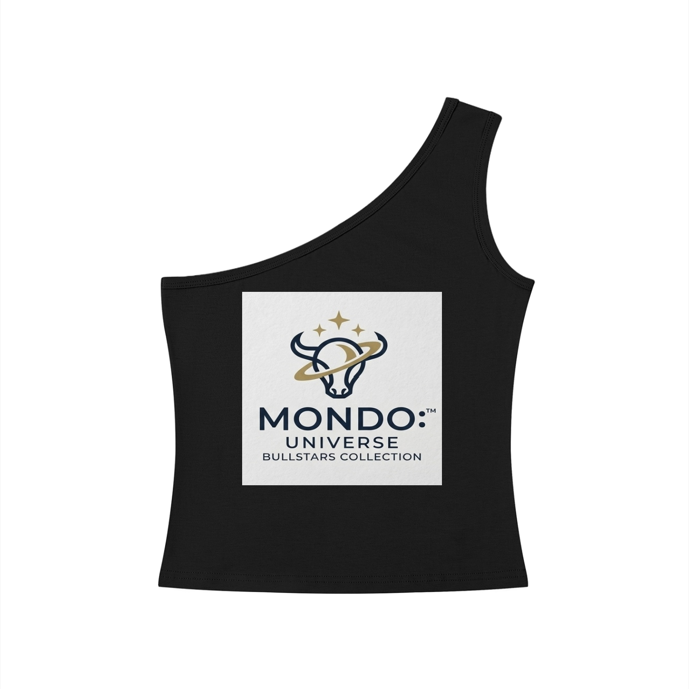 ELEMENTAL OF WIND/ 3 STAGES OF FREEDOM (LIFE) Women's One-Shoulder Crop T-Shirt